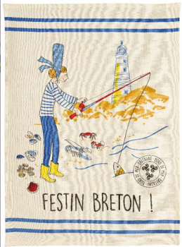 Geschirrtuch - Kuechentuch - Handtuch - Bretagne - bretonisch - Festin Breton